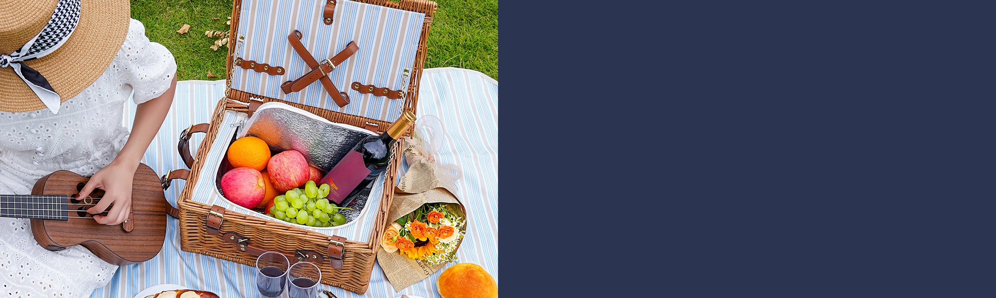 Picnic Baskets for 2 Persons