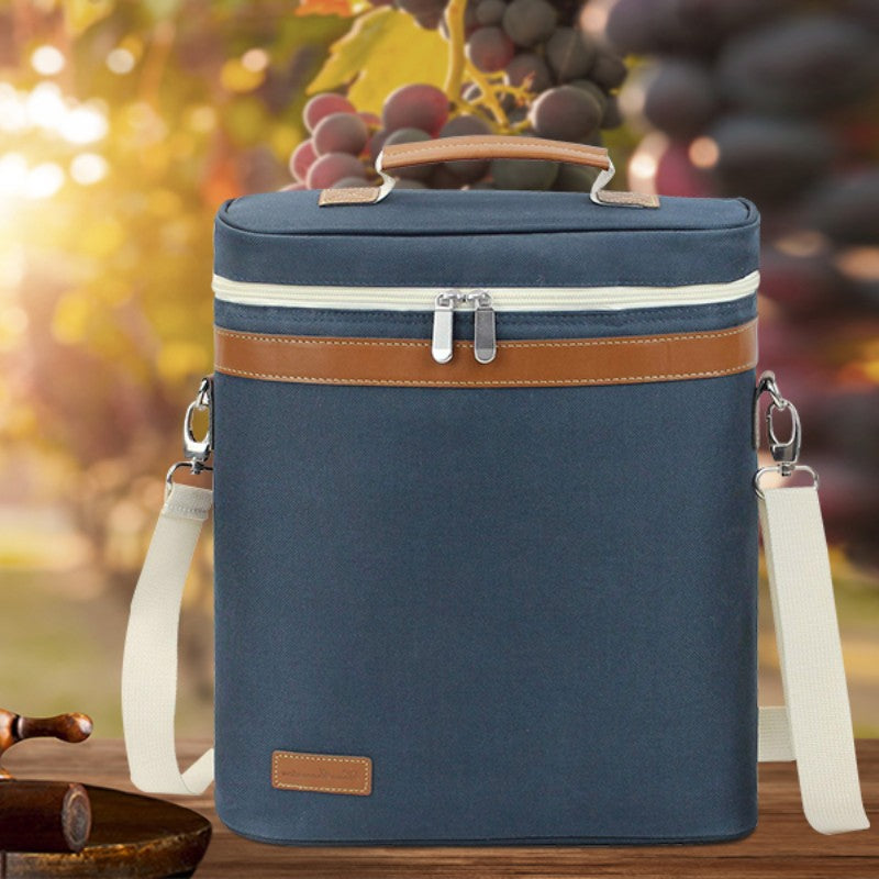 Insulated wine cooler tote sale