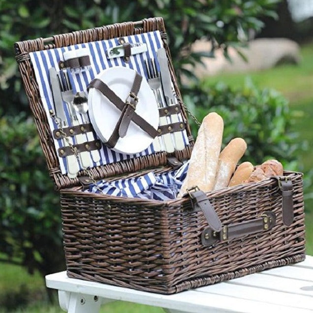 2 Person Picnic Hamper Navy Blue