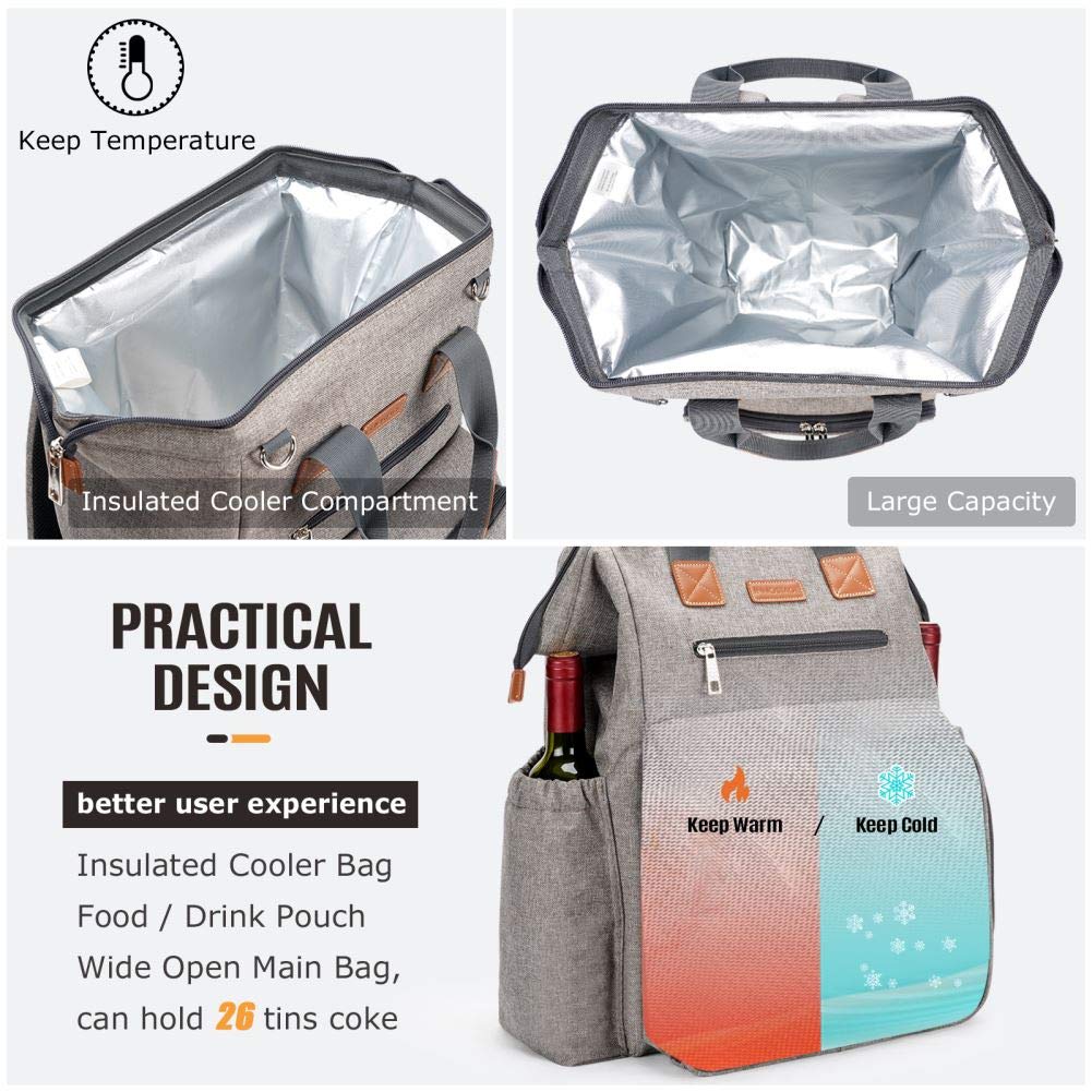 Picnic Backpack for 4 Person Picnic Set
