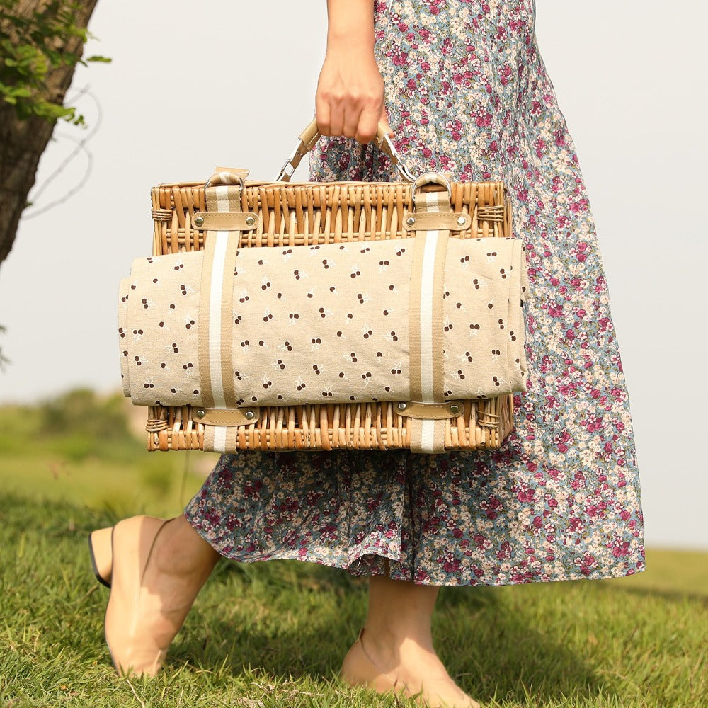 Willow Picnic Basket Set for 2 Persons