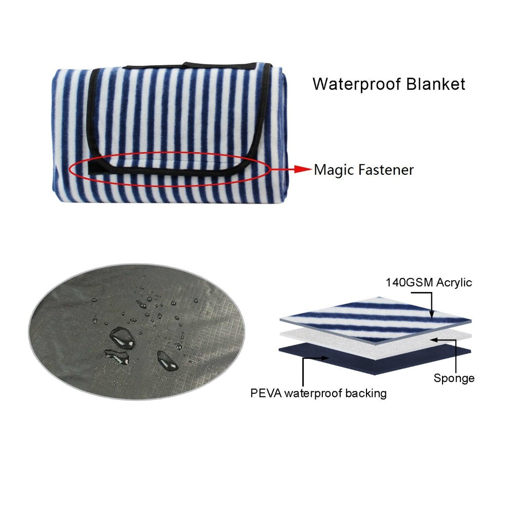 2 Person Picnic Hamper Navy Blue