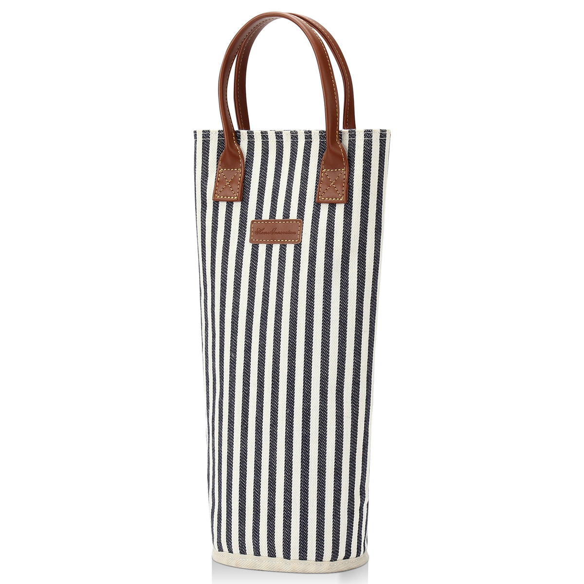 Single Bottle Insulated Wine Tote-Srtipe