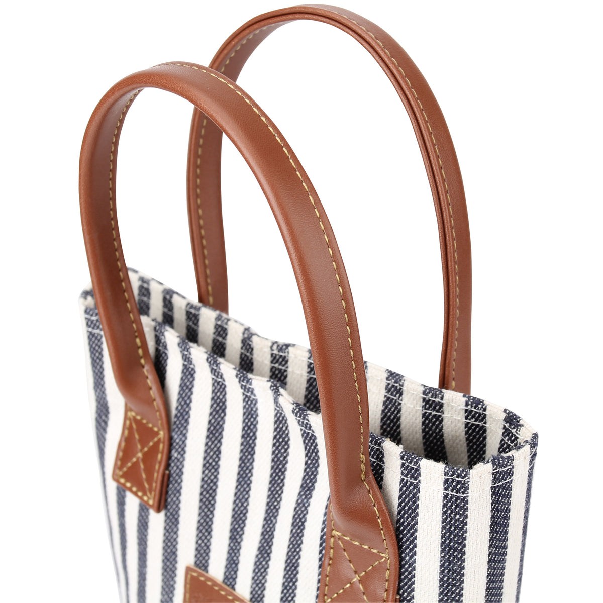 Single Bottle Insulated Wine Tote-Srtipe