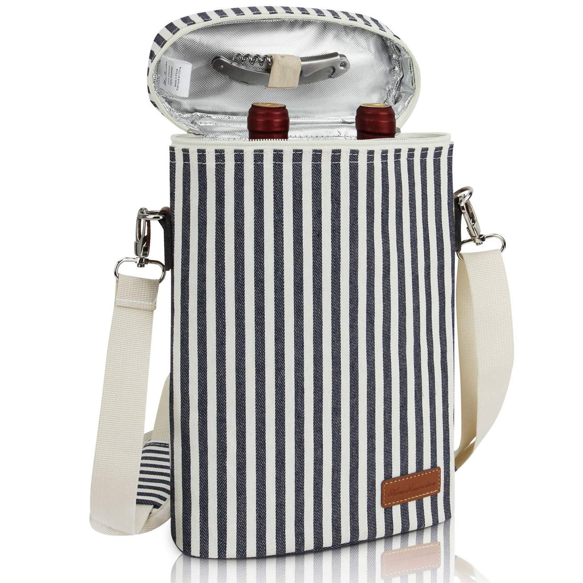 Two Bottle Wine Tote Carrier