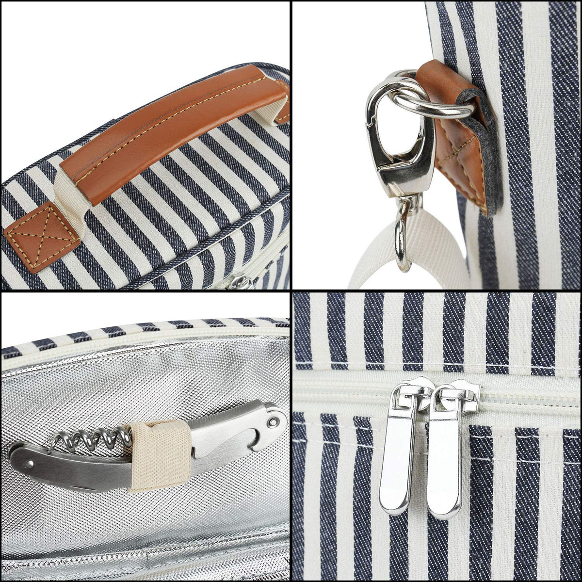 Two Bottle Wine Tote Carrier