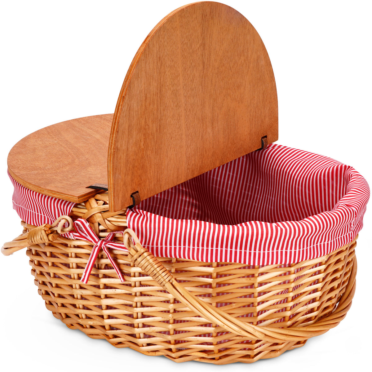Classic Wicker Picnic Basket for 2 People