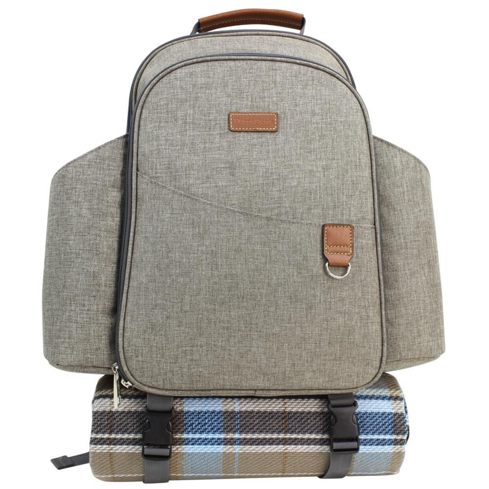 Insulated Picnic Backpck for 2 Persons Brushed Khaki