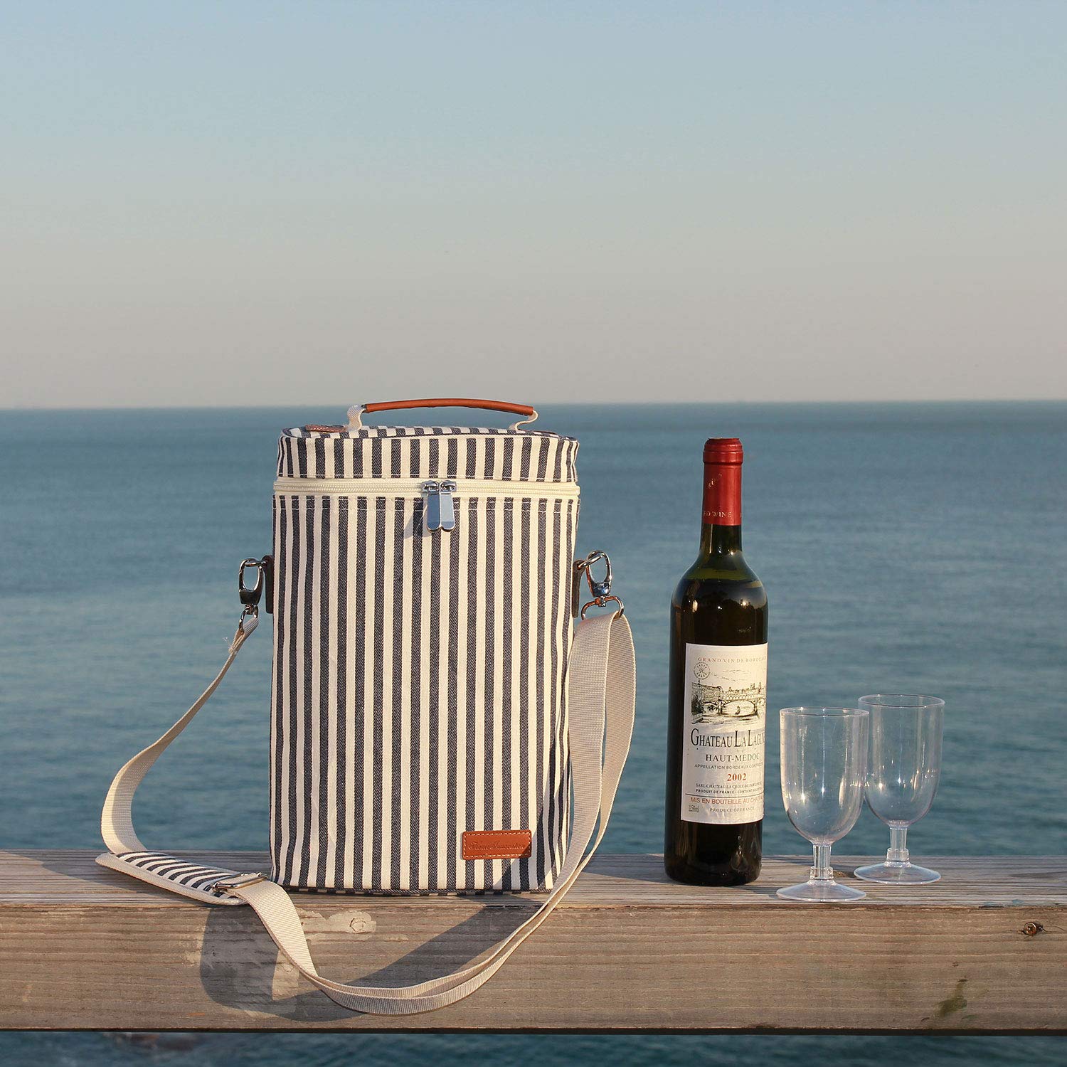 Two bottle wine cooler bag sale